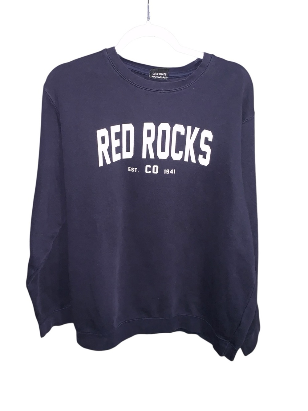 The Duck Company Red Rocks Colorado Navy Blue Pullover Sweatshirt